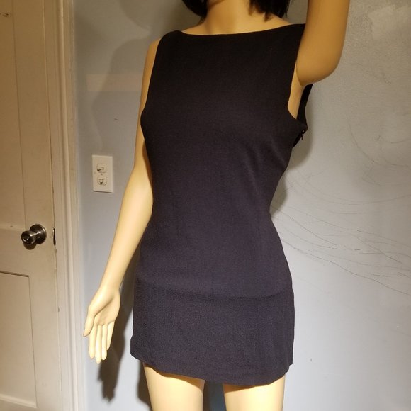 Emporio Armani black wool mini dress or tunic - Picture 6 of 9